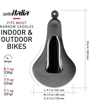 Selle Italia Comfort Booster Bike Seat Cover for Men and Women - Water-Resistant Elastic Fit - Ideal for Road, Gravel, Mountain, Exercise, Spin, and Stationary Bikes - Buy Online on GoSupps.com