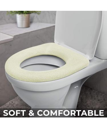 Medipaq Super Warm Fleece Toilet Seat Cover - Universal Fit - Machine Washable (2X Cream) - Buy Online on GoSupps.com