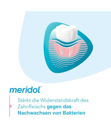meridol Mouthwash 2x400ml - Alcohol-Free Antibacterial Formula for Healthy Teeth & Gums | Pack of 2 - Buy Online on GoSupps.com