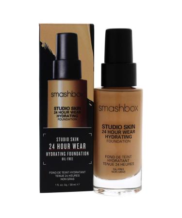 Smashbox Studio Skin 24 Hour Wear Hydrating Foundation 2.3 Light Medium with Warm Undertone 1 fl oz (30 ml)