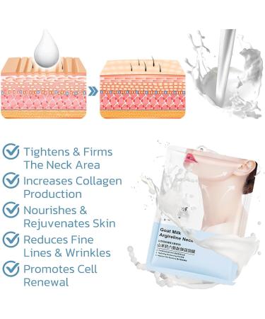 High Quality Goat Milk Collagen Firming Mask Goat Milk Neck Line Patch Tightens Loose and Sagging Skin Neck Line Firming and Lightening Patch - Buy Online on GoSupps.com