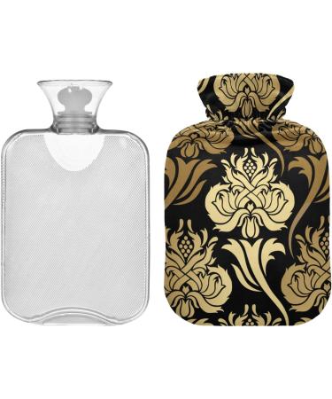Boho Floral Hot Water Bottle with Cover - Pain Relief & Heating Bag for Menstrual Cramps | 2 Liter - Buy Online on GoSupps.com