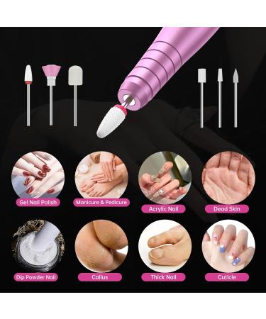 Electric Nail File Nail Drill Gift for Women Professional 25000 RPM Adjustable Speed Electric Manicure and Pedicure Set for Nail Beginners and Professional Salons - Buy Online on GoSupps.com