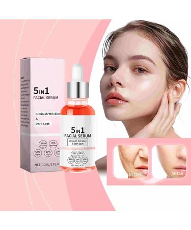 S Rum Anti-Rides Claircit Le Teint Hydrate Anti-Rides Et Anti- Ge Convient Tous Les Types De Peau 30ml (1) 6 ml (Lot de 5) - Buy Online on GoSupps.com