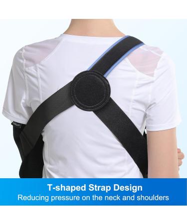 VELPEAU Arm Sling Shoulder Immobilizer - Rotator Cuff Support Brace - Comfortable Sling for Shoulder Left and Right Arm Men and Women(Medium) - Buy Online on GoSupps.com
