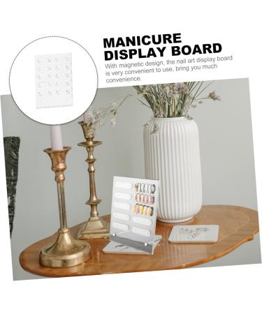 minkissy 1 Set Nail Display Board Nail Color Cards Nail Display Polish Board Salon Nail Color Board Diy Nail Practice Acrylic Display Risers Nail Art Display Tool Work Dropshipping 20x16cm Transparent 1 - Buy Online on GoSupps.com