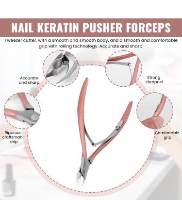 Kecung Nail Tweezer Cutter Nipper Clipper Remover Manicure Art Grooming Tool Beauty Nail Pliers Pink - Buy Online on GoSupps.com
