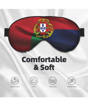 SSIMOO Portuguese Flag Sleep Mask - Adjustable Breathable Eye Mask for Comfortable Sleep | Shop Stylish Sleep Accessories Online - Buy Online on GoSupps.com