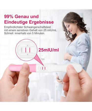Buy LAOYE Pack of 5 Early Pregnancy Tests - HCG Test Strips (25mIU/ml) - Accurate & Fast Results - International Shipping Available - Buy Online on GoSupps.com