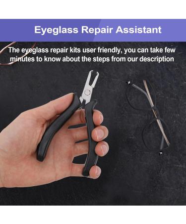 Professional Eye Glass Repairing Tools Kit Rimless Eye Glass Repairing Kit lasses Repair Pliers Rimless Glasses Frame Eyeglass Optical Kit with Storage Box - Buy Online on GoSupps.com