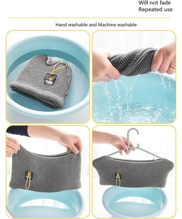 Albideyaa 2Pack Warm Toilet Seat Cover Pads - Soft & Thick, Washable with Handle - Winter Toilet Seat Cover Mat Set - Buy Online on GoSupps.com