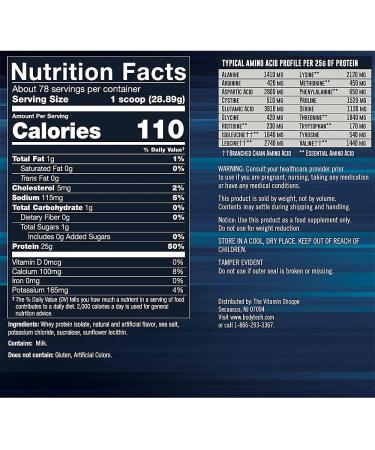 BodyTech Whey Protein Isolate Powder - 25g Protein/Serving, BCAA's for Post-Workout Muscle Growth - Vanilla 5lb (Pack of 1) - Buy Online on GoSupps.com