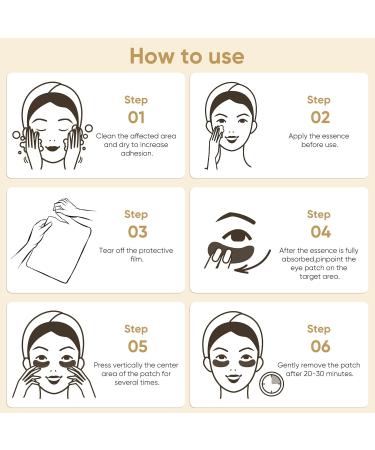 20 Pcs Gold Under Eye Patches - Reduce Dark Circles & Puffiness | 24K Eye Masks for Men & Women - Buy Online on GoSupps.com