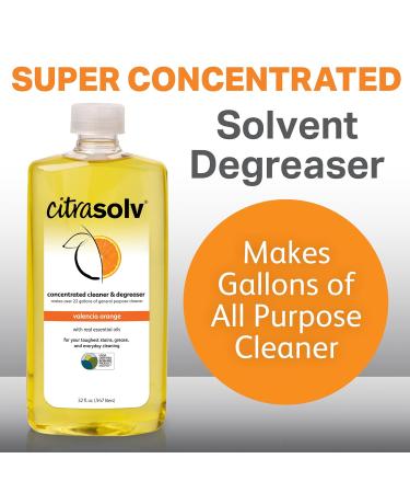 Citra Solv Valencia Orange Concentrated Cleaner & Degreaser - Natural Non-Toxic Biodegradable - 32 Fl Oz - Made in USA - Eco-Friendly International Shipping - Buy Online on GoSupps.com