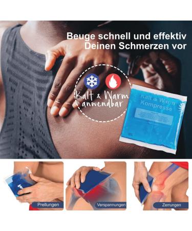 Buy IEA Medical Cold Warm Compress | 3 Set | 13x14 cm | Reusable Gel Cooling Cushions for Pain Relief | Ideal for Bruises & Insect Bites - Blue - Buy Online on GoSupps.com