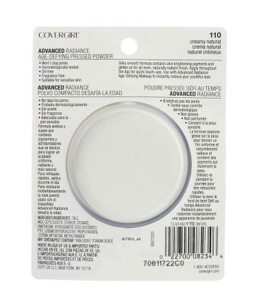 CoverGirl Advanced Radiance Age-Defying Pressed Powder Creamy Natural 110 0.39 oz - Pack of 4 - Buy Online on GoSupps.com