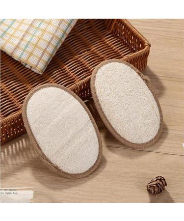 Natural Egyptian Shower Loofah Sponge | 2PCS Exfoliating Body Scrubber Pad for Men & Women | Healthy Bath Massage Brush Loofah - Buy Online on GoSupps.com
