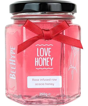 BeeHype - Love Honey Limited Edition Fusion of Raw Acacia Honey with Rose Oil 6 x 250g Love Honey Pack of 6 - Buy Online on GoSupps.com