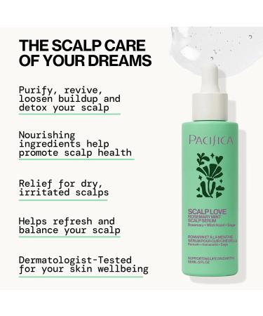 Pacifica Scalp Love Rosemary Mint Serum 2 fl oz (pack of 1) - Buy Online on GoSupps.com
