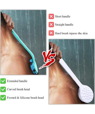 Silicone Long Handle Back Scrubber for Shower - Women Men Seniors | FD48279833 - Buy Online on GoSupps.com