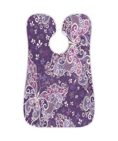 Butterfly Pattern Beard Bib Apron | Non-Stick Waterproof Hair Catcher for Men - Perfect Grooming Gift - Buy Online on GoSupps.com