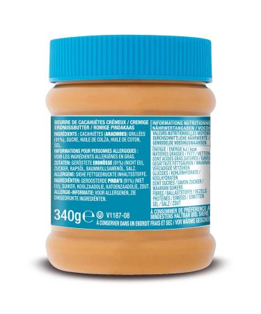 Skippy Creamy Peanut Butter 5x340g - Palm Oil Free Extra Smooth 91% Peanuts - Delicious Creamy Taste (5 Pack) - Buy Online on GoSupps.com