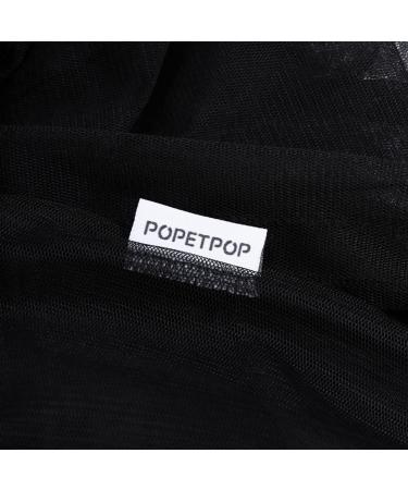 POPETPOP Bird Cage Cover Seed Catcher - Nylon Mesh Net Cover Skirt Guard in Black - Buy Online on GoSupps.com