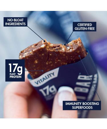 SHANTI BALANCE Mexican Chocolate Mulberry Bars - 17g Plant Protein, Gluten-Free Superfood | 12 Count - Buy Online on GoSupps.com