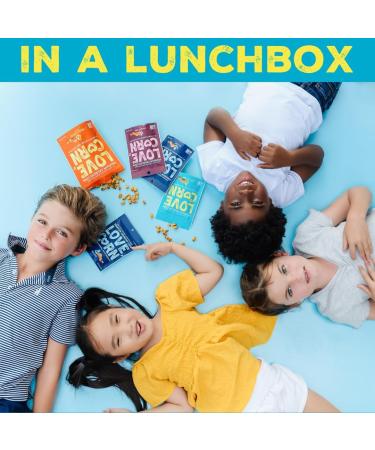 LOVE CORN Salt & Vinegar Crunchy Corn Snack 20g x 24 Bags - Gluten-Free & Vegan Healthy Snack, Low Sugar Alternative for Crisps and Nuts - Perfect for Grazing - Buy Online on GoSupps.com