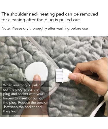 Merode Neck-Shouldered Heater - Electric Heating Scarf for Neck Pain Relief | Silver Gray EU 220V | Comfortable Home Use - Buy Online on GoSupps.com