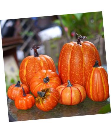 Warmhm 8pcs Halloween Decor Home Decor Autumn Decor Artificial Pumpkins Decor Photo Props Fall Photo Shoot Props Simulation Pumpkin Decor Scene Layout Adorn Ornaments Foam Cupboard - Buy Online on GoSupps.com
