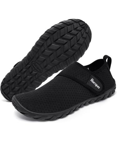 Racqua Water Shoes - Men's Women's Barefoot Quick Dry Aqua Shoes - Size 11.5 Women/10.5 Men - HD134 Black - Buy Online on GoSupps.com