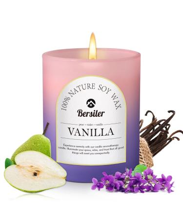 Scented Candles Gifts for Women - 5.3OZ Pear & Violet & Vanilla