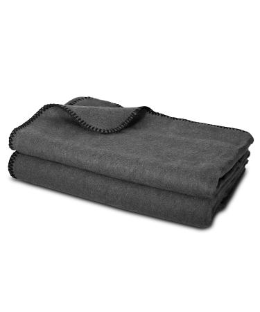 Jmr Usa Inc. Military Wool Blanket for Camping, Emergency and Everyday Use, Fire Retardant Extra Thick and Warm Outdoor Wool Blanket, 80% Wool, Grey, Size 66X90. Grey 66X90