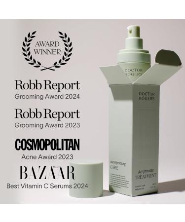 Doctor Rogers Day Preventive Treatment REFILL. Restoring & Hydrating Anti-Aging Face Serum with Glycolic Acid 1 Ounce (30 ml) - Buy Online on GoSupps.com