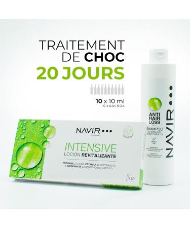 NAVIR Professional | Anti-Hair Loss Ampoules | Treatment with Plant Placenta | Women and Men (10 x 10 ml Ampoules) - Buy Online on GoSupps.com