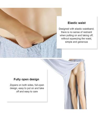 Comfortable Daily Wear Pants for Bedridden Patients Grey XL-XLarge | Ideal for Elderly Care - Buy Online on GoSupps.com