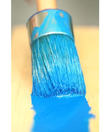 Brietis 2-inch Round Chalk and Wax Paint Brush - Soft Boar Bristles for DIY Furniture and Art Crafts - Water-Based and Reusable - Lightweight and Durable - Buy Online on GoSupps.com