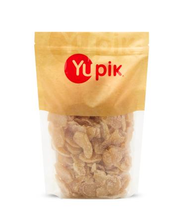 Yupik Crystallized Ginger Slices 1 kg 6 Count Kosher GMO-Free Chewy Ginger Root Sugar Coated Strips Candied Ginger Sweet Snacks Aromatic Topping & Inclusion Ideal for Baking & Beverages 6 kg