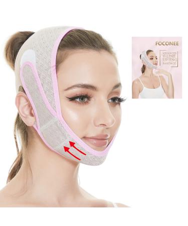 Double Chin Reducer, Face Slimming Strap, V line Lifting Mask, Reusable Facial Shaped UP Lift Belt for Women Tightening Skin Preventing Sagging