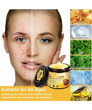 Bee Venom skin Restoration Cream Bee Venom Skin Treatment Cream Deeply cleanses and moisturizes the skin effectively reducing blemishes (1PC) - Buy Online on GoSupps.com