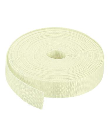 MECCANIXITY Heavyweight Polypropylene Webbing Straps Strapping Band for Outdoor Beige
