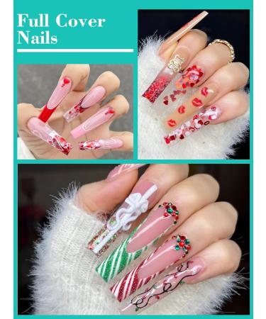 Deciniee 240Pcs Gel Nail Tips | Full Cover Square Straight False Nails for Extensions | Professional Clear Tips for Acrylic Nails - Salon Quality - Buy Online on GoSupps.com