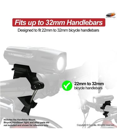Cygolite Handlebar Mount for Ranger, Metro, and Streak Series Lights | Fits 22-32mm Diameter Bars | Genuine Cygolite Accessory - Buy Online on GoSupps.com