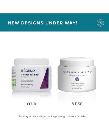 Isagenix Cleanse for Life - Detox Cleanse Drink with Vitamin B12, Niacin & Vitamin B6 - 96g Canister (Natural Rich Berry Flavor) - Buy Online on GoSupps.com