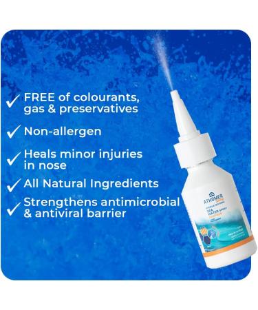 Natural Seawater Nasal Spray with Propolis - Cold Relief for Adults, Pregnant Women & Children - 1.2Fl oz - Buy Online on GoSupps.com