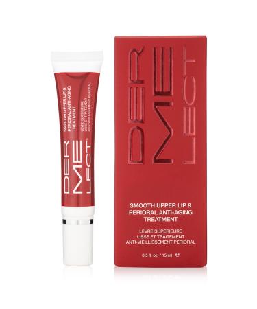 Dermelect Smooth Upper Lip Anti Aging Cream - with Hyaluronic Acid  Collagen  Retinol  Brightening & Smoothing Cream for Lip Lines  Smile Lines  Discoloration  Lipstick Bleeding and Feathering  0.5 oz