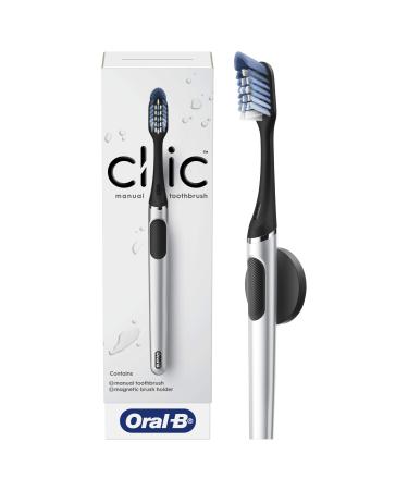 Oral-B Clic manual toothbrush with magnetic brush holder - Buy Online on GoSupps.com