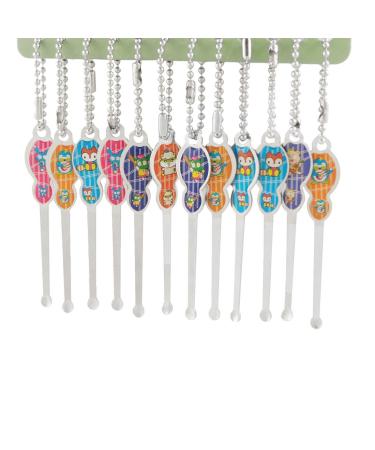 Qtqgoitem Animal Printed Silver Tone Ear Wax Remover Cleaner Earpicks 12 Pcs (Model: bcd d50 824 0bd c6a)