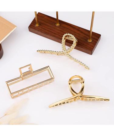 Meiyahi 3 PCS Metal Large Hair Claw Clips for Thick Heavy Hair - Strong Hold Non-Slip Barrette Jaw Clamp - Fashion Hair Styling Accessories for Women and Girls - Buy Online on GoSupps.com